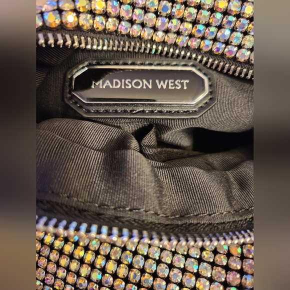 Madison West Rhinstone Bling Knotted Handbag Purse